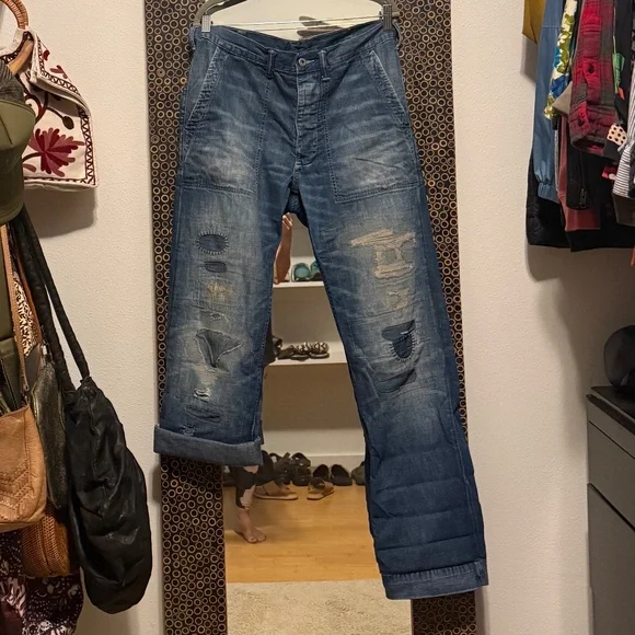 Local Artist Made Jeans like Magnolia Pearl - Picture 1 of 2